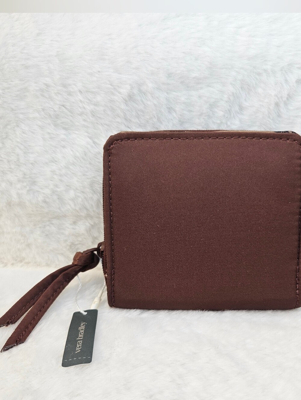 Vera Bradley Cinnamon Brown Zip-Around Wallet